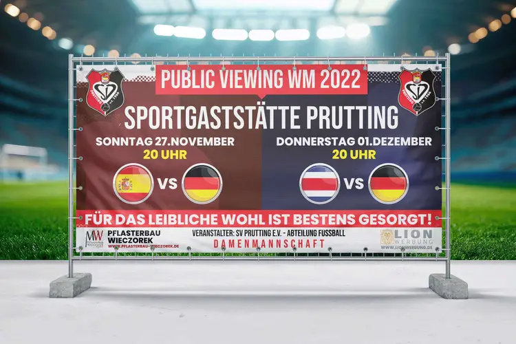 SV Prutting Bauzaunbanner